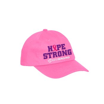 Hope Strong Classic Baseball Cap With Buckle Closure - Personalization Available from Positive Promotions