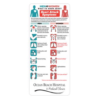 Men vs. Women: What to Know About Heart Attack Symptoms E-Z 2 Stick Glancer - Personalization Available from Positive Promotions