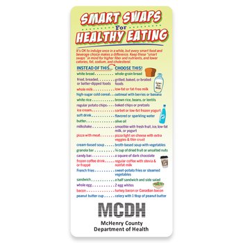 Smart Swaps for Healthy Eating E-Z 2 Stick Glancer - Personalization Available from Positive Promotions