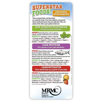 Superstar Foods! For People With Diabetes E-Z 2 Stick Glancer - Personalization Available from Positive Promotions