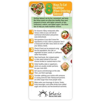 8 Ways to Eat Healthier When Ordering Takeout E-Z 2 Stick Glancer - One-Color Personalization Available from Positive Promotions