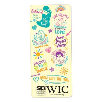 Breastfeeding Encouragement E-Z 2 Stick Glancer - One-Color Personalization Available from Positive Promotions