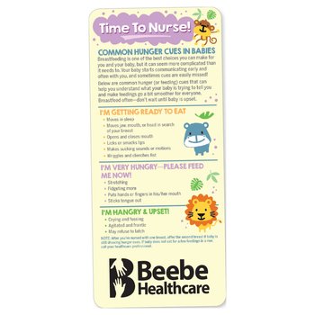 Time To Nurse! Common Hunger Cues In Babies E-Z 2 Stick Glancer - One-Color Personalization Available from Positive Promotions