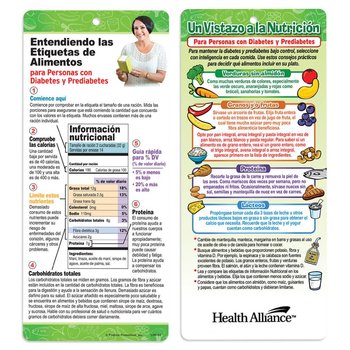 Nutrition At A Glance For People With Diabetes And Prediabetes Glancer (Spanish) - Personalization Available from Positive Promotions