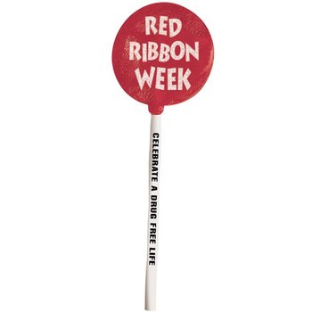 Red Ribbon Week Lollipops - Pack of 200 from Positive Promotions