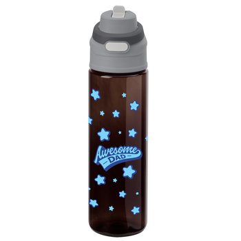 Awesome Dad Tritan Dual-Sip Water Bottle 28 oz. With Carry Handle from Positive Promotions