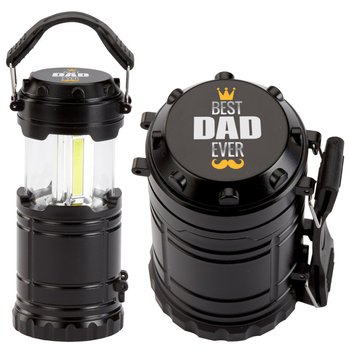 Best Dad Ever Mini 2-in-1 Portable Lantern & Flashlight - Personalization Available from Positive Promotions