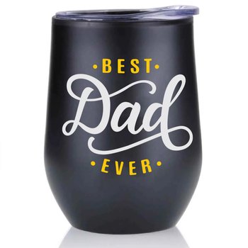 Best Dad Ever Shasta Stainless-Steel Drink Tumbler 12 oz. - Personalization Available from Positive Promotions