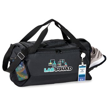 Lab Squad Journey Weekender Duffel Bag w/Adjustable Carry Strap from Positive Promotions