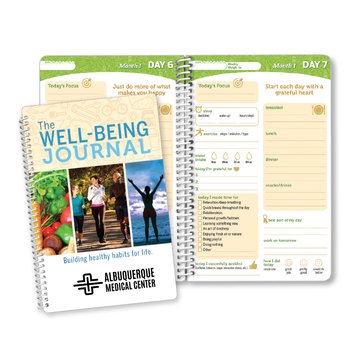 The Well-Being Journal: Building Healthy Habits For Life - Personalization Available from Positive Promotions
