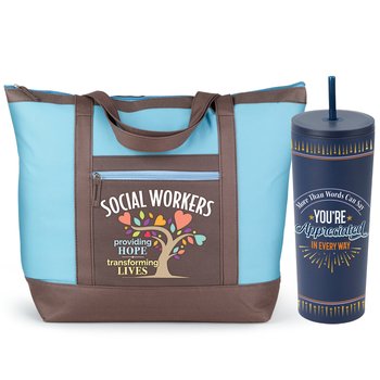 Free Gift - Tote & Tumbler Combo from Positive Promotions