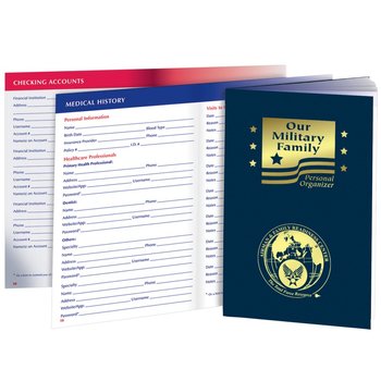 Our Military Family Personal Organizer - Personalization Available from Positive Promotions