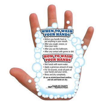 Hand-Washing Guide Magnet - Personalization Available from Positive Promotions
