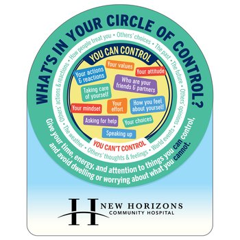 What's in Your Circle of Control? Magnet - One-Color Personalization Available from Positive Promotions