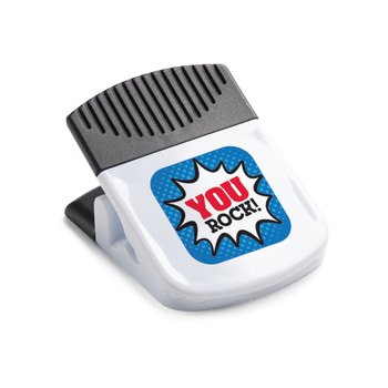 You Rock! Magnetic Memo Clip - Pack of 25 from Positive Promotions