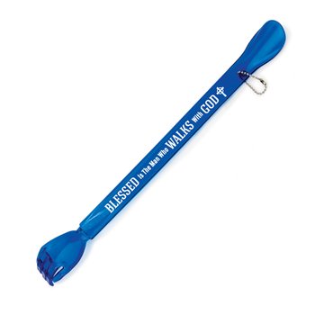 Blessed Is The Man Who Walks With God Back Scratcher With Shoe Horn from Positive Promotions