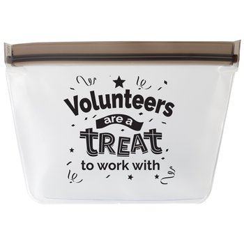 Volunteers Are A Treat To Work With Reusable Food Storage Bag from Positive Promotions
