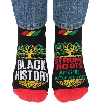Black History: Strong Roots, Amazing Achievements Ankle Socks from Positive Promotions