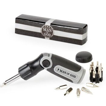 Man of God Bendable 12-Bit Screwdriver Set from Positive Promotions
