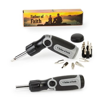 Father of Faith Bendable 12-Bit Screwdriver Set from Positive Promotions