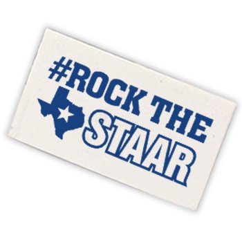 #RockTheSTAAR Erasers - Pack of 25 from Positive Promotions