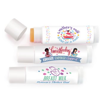 Breastfeeding Awareness Lip Balm Assortment - Pack of 12 from Positive Promotions
