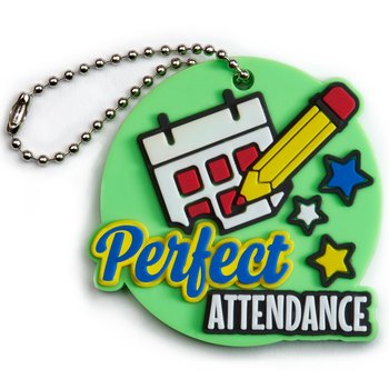 Perfect Attendance 3D Backpack Achievement Tag - Pack of 10 from Positive Promotions