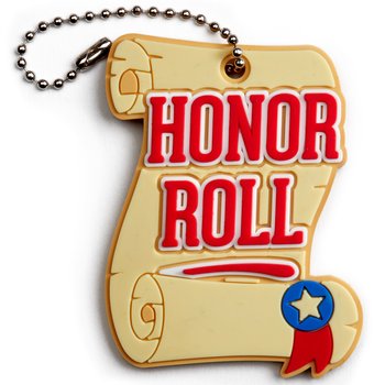 Honor Roll 3D Backpack Achievement Tag - Pack of 10 from Positive Promotions
