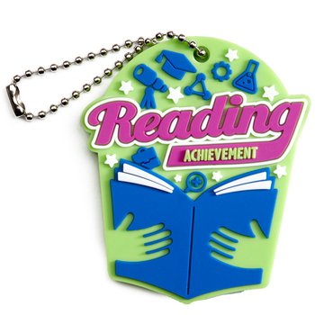 Reading Achievement 3D Backpack Achievement Tag - Pack of 10 from Positive Promotions