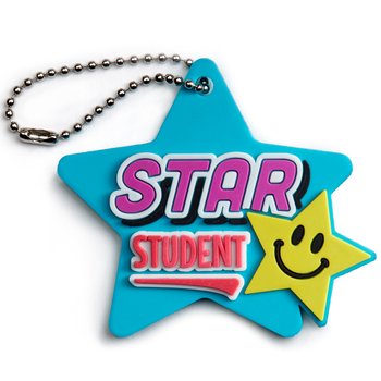 Star Student 3D Backpack Achievement Tag - Pack of 10 from Positive Promotions