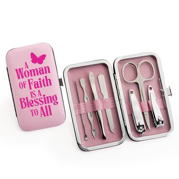 A Woman of Faith Is a Blessing to All 7-Piece Manicure Set from Positive Promotions