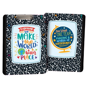 One School, One Team Making a World of Difference Clipboard from Positive Promotions