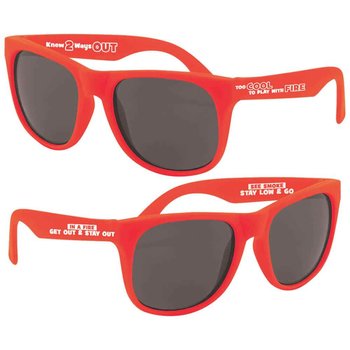 Too Cool To Play With Fire Sunglasses with FIre Tips from Positive Promotions