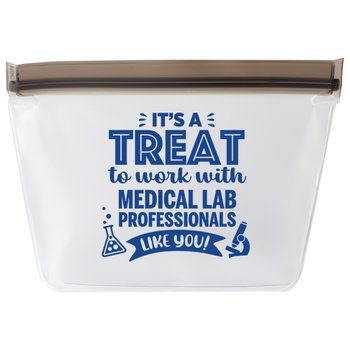 It's a Treat to Work With Medical Lab Professionals Like You! Reusable Food Storage Bag from Positive Promotions