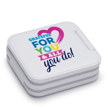 Grateful for You & All You Do! 3-in-1 Fast-Charging Foldable Wireless Charging Station from Positive Promotions