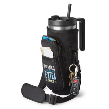 Thanks for Going the Extra Mile All-Day Hydration Carry-All 40-oz. Tumbler Bag With Adjustable Strap from Positive Promotions
