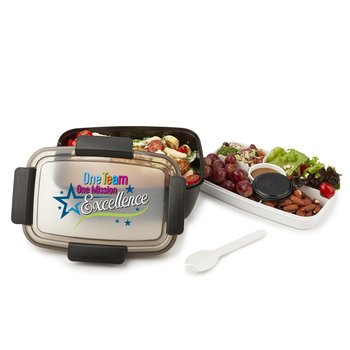 One Team, One Mission: Excellence Locking Stacker Food Container 68 oz. from Positive Promotions