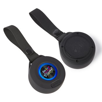 One Team, One Mission: Excellence SoundGo IPX4 Bluetooth® Water-Resistant Speaker With Strap from Positive Promotions