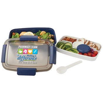 Pharmacy Team: Making a Difference One Dose at a Time Locking Stacker Food Container 68 oz. from Positive Promotions
