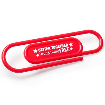 Better Together: Drug & Bully Free Jumbo Paper Clip - Pack of 25 from Positive Promotions