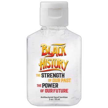 Black History: The Strength of Our Past, the Power of Our Future Hand Sanitizer Gel 2 oz. from Positive Promotions