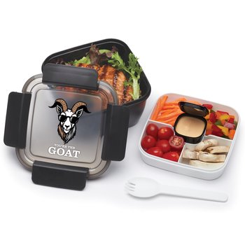 You're the GOAT Locking Food Container With Compartments 54 oz. from Positive Promotions