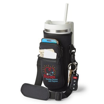 Nurses: Turning Passion Into Purpose All-Day Hydration Carry-All 30-/40-oz. Tumbler Bag With Adjustable Strap from Positive Promotions
