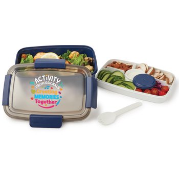 Activity Professionals: Creating Memories Together Locking Stacker Food Container 68 oz. from Positive Promotions