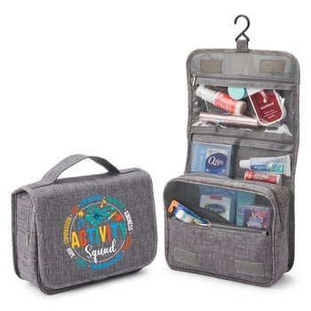 Activity Squad Travel Carry-All Hanging Toiletry Bag from Positive Promotions