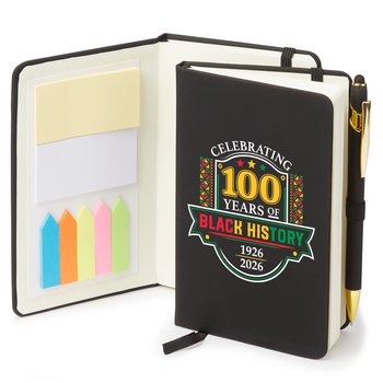 Celebrating 100 Years of Black History: 1926-2026 Stanton Jotter With Sticky Notes & Stylus Pen from Positive Promotions