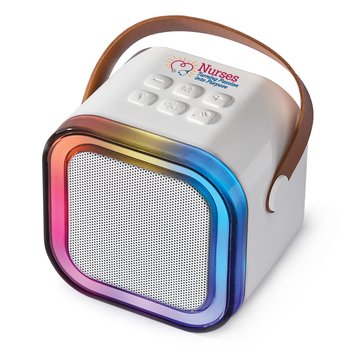 Nurses: Turning Passion Into Purpose 2-in-1 Bluetooth® Speaker & Karaoke Machine With Microphone from Positive Promotions