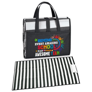 Behind Every Amazing School Is an Awesome Team Beach Mat from Positive Promotions