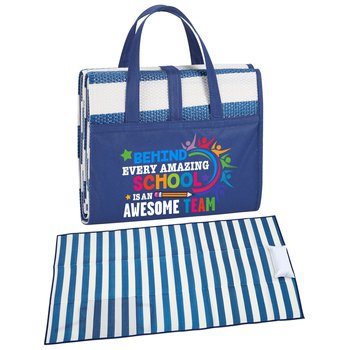 Behind Every Amazing School Is an Awesome Team Beach Mat from Positive Promotions