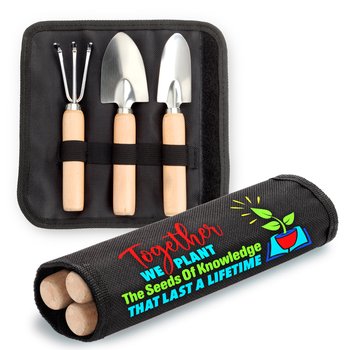 Together We Plant the Seeds of Knowledge That Last a Lifetime 3-Piece Garden Tool Set from Positive Promotions